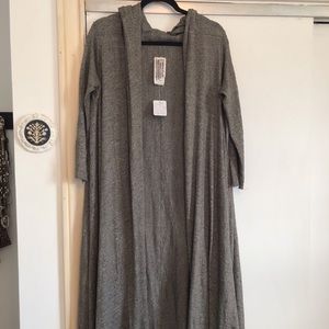 Free People Maxi Duster Open Cardigan